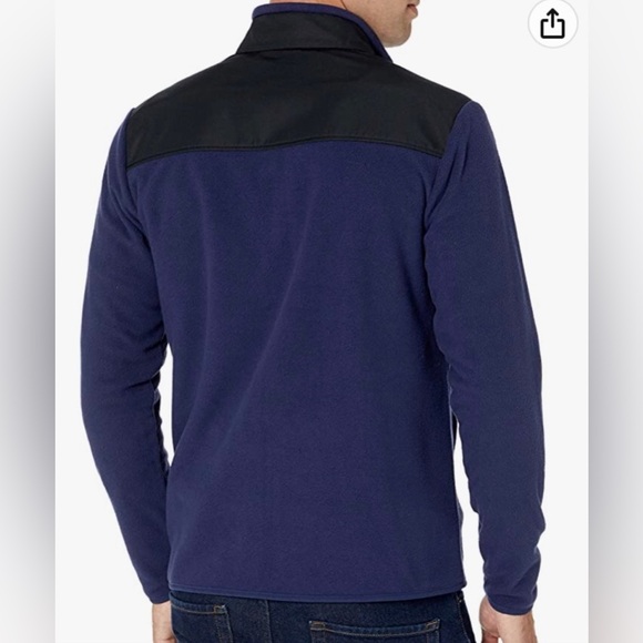 Amazon Essentials men’s blue/black fleece jacket. - Picture 3 of 3